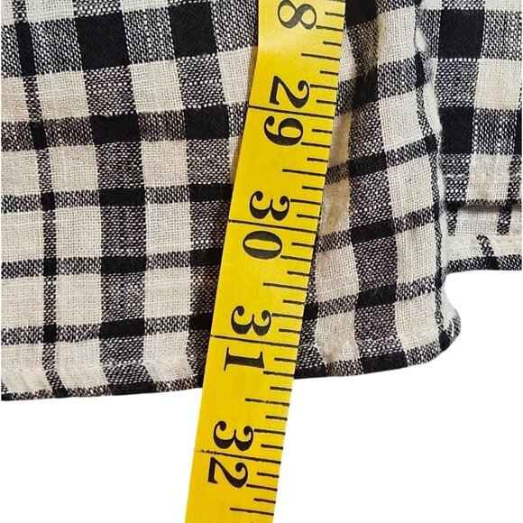 Free People Nodia Black & White Gingham Wrap Dress 2 Spring Summer Beach - Picture 12 of 15